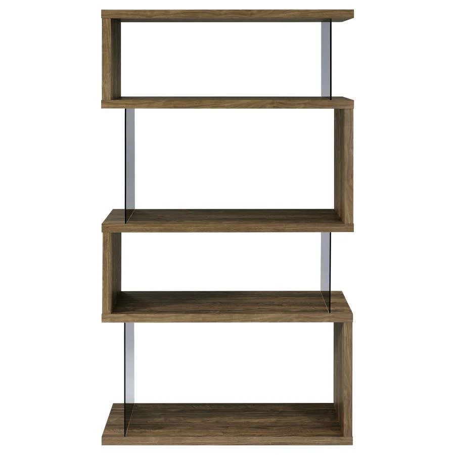 Emelle - Bookcase - Brown - Funk Metal Works LLC
