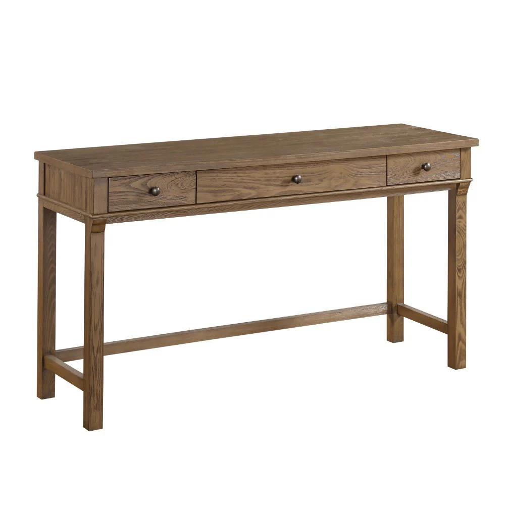 Inverness - Desk - Reclaimed Oak - Funk Metal Works LLC