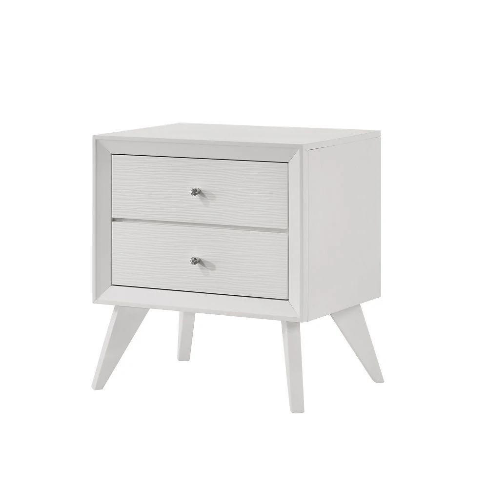 Cerys - Nightstand - White - Funk Metal Works LLC