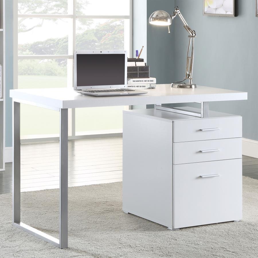 Brennan - 3-drawer Office Desk - Funk Metal Works LLC