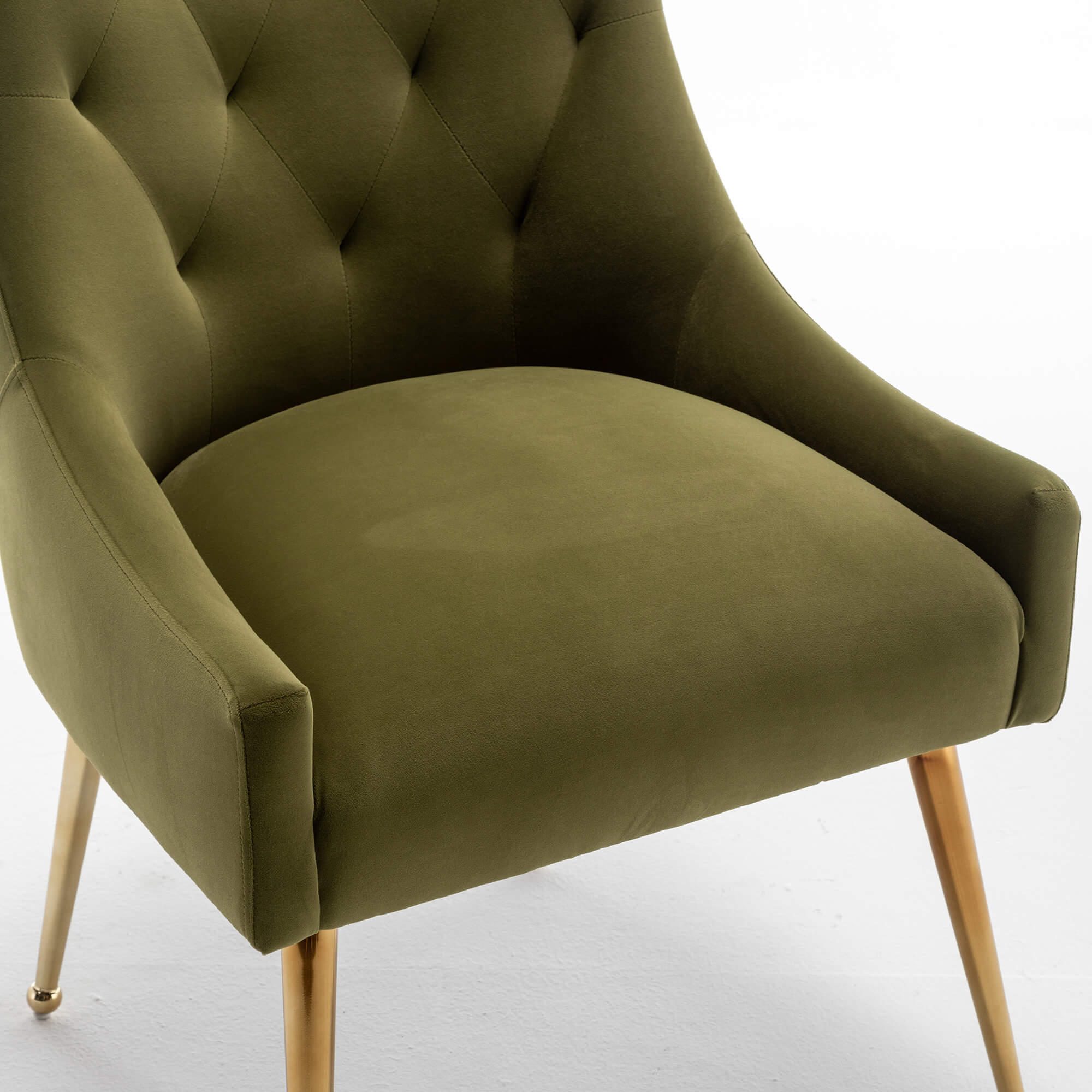 SEYNAR Modern Dining Chairs Set of 2/4/6, Upholstered Accent Chair Tufted Back Armless Chair with Back Pull - Funk Metal Works LLC