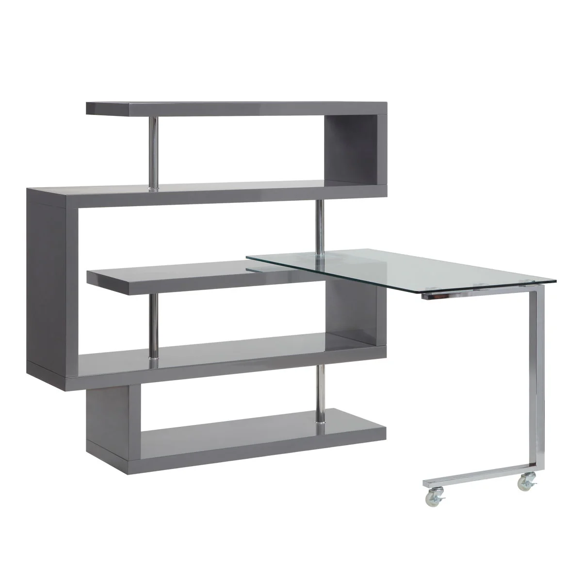 Raceloma - Writing Desk w/Shelf - Funk Metal Works LLC