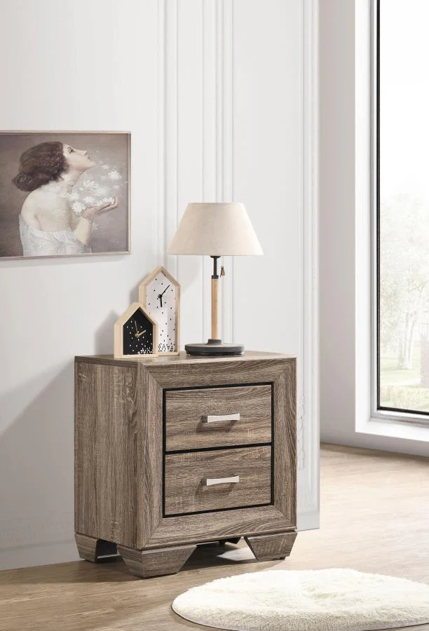 Kauffman - Nightstand - Light Brown - Funk Metal Works LLC