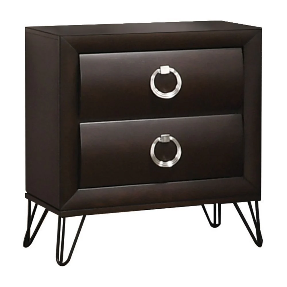 Tablita - Nightstand - Dark Merlot - Funk Metal Works LLC