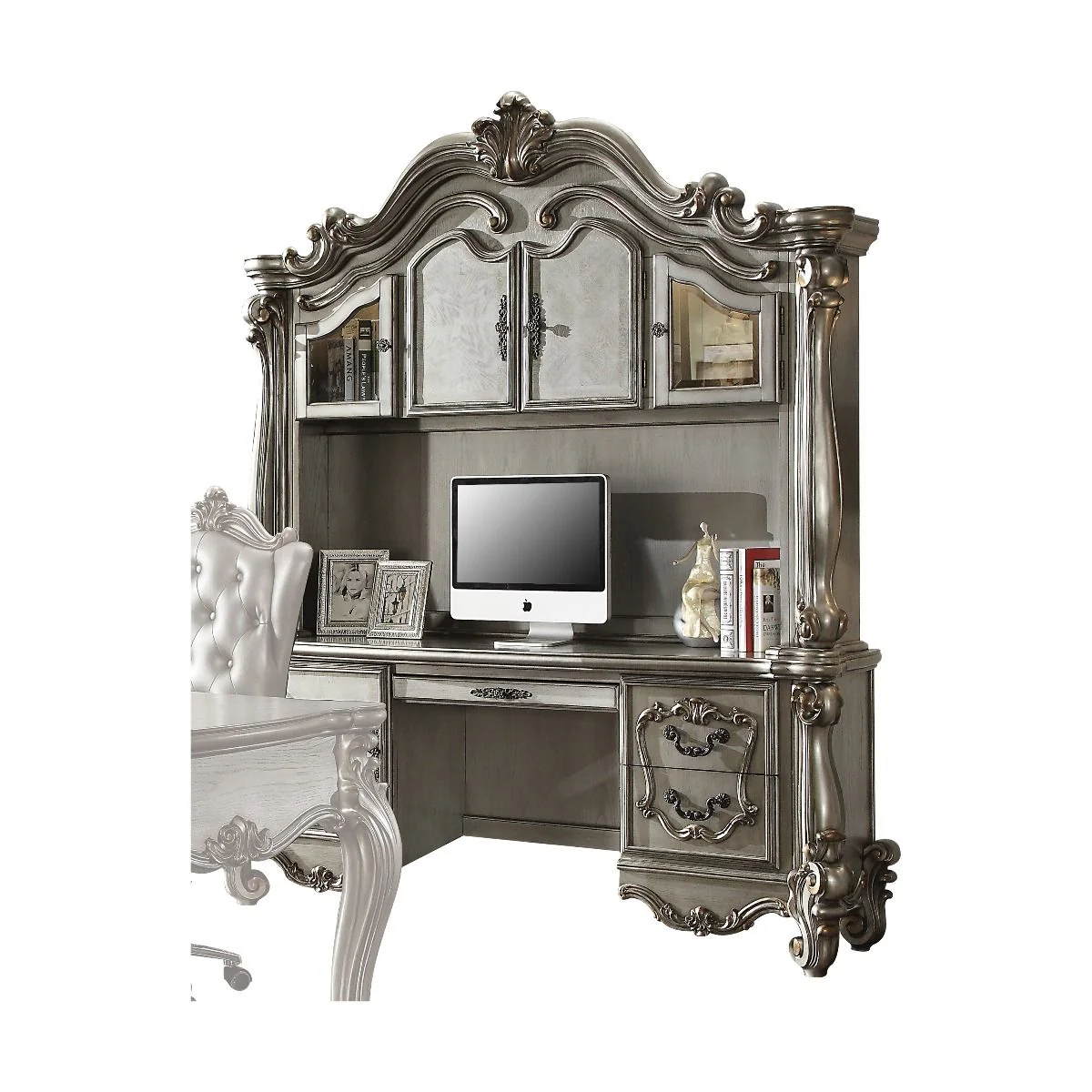 Versailles - Computer Desk & Hutch - Funk Metal Works LLC