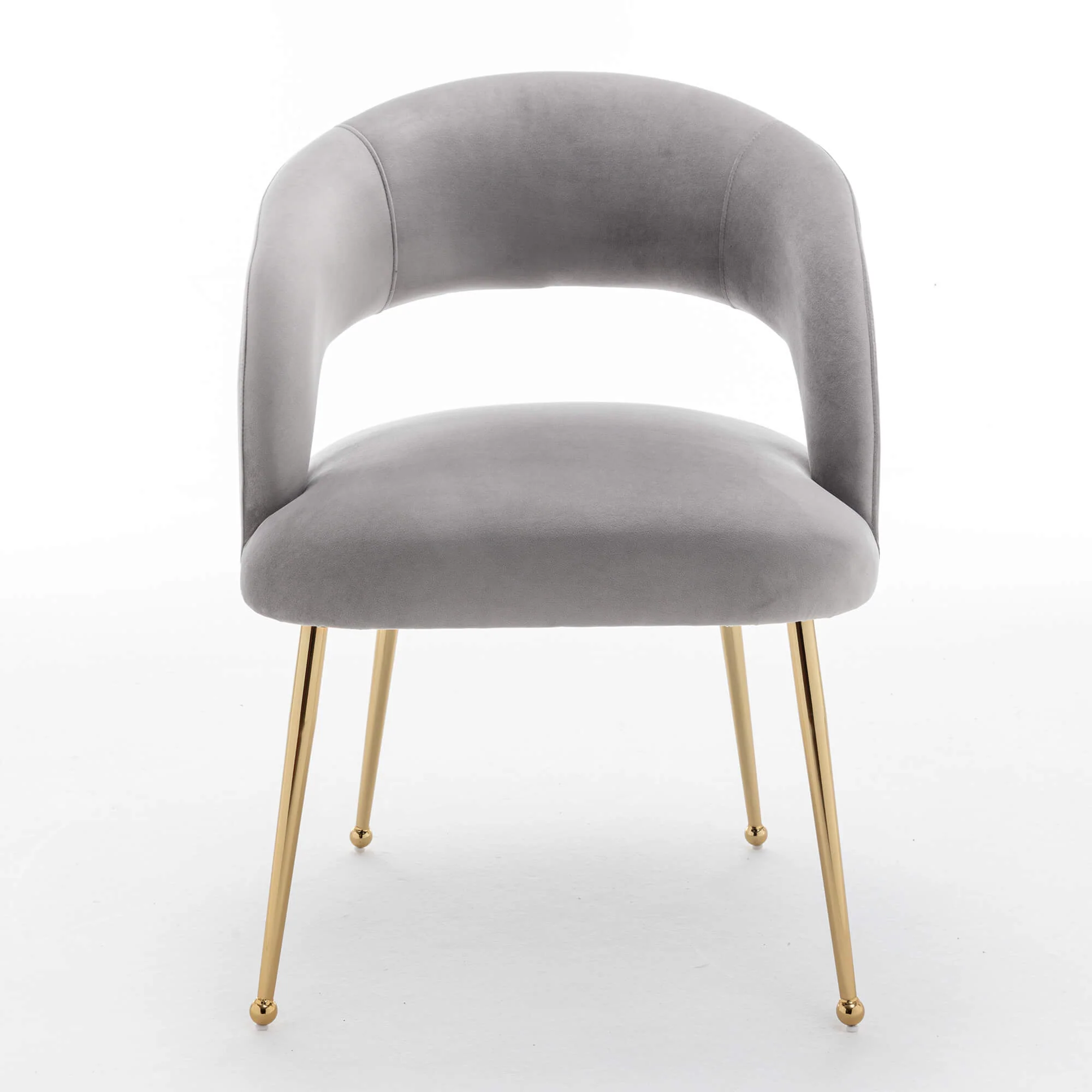 SEYNAR Mid Century Modern Velvet Upolstered Open-Back Dining Chair Set of 2/4/6 - Funk Metal Works LLC