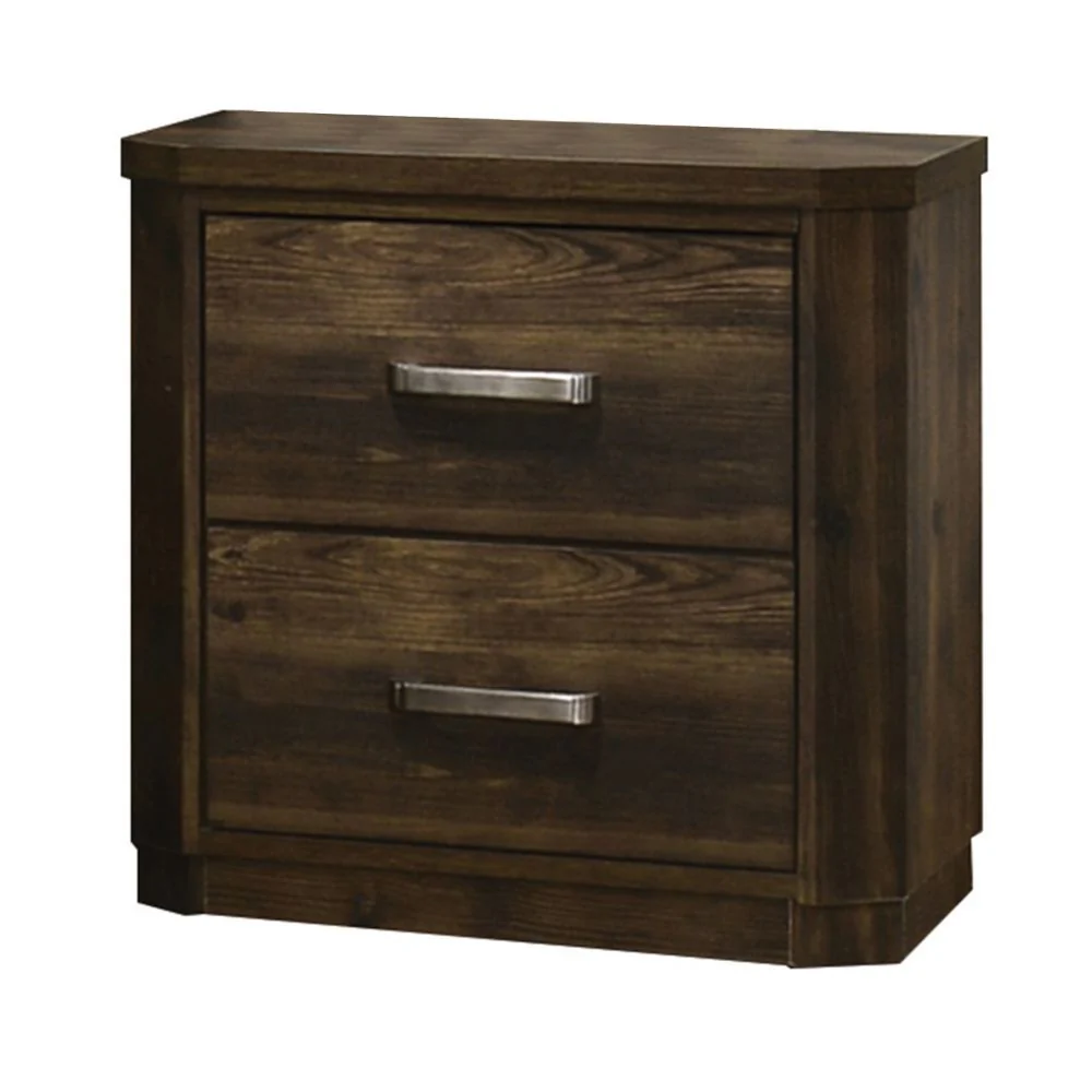 Elettra - Nightstand - Rustic Walnut - Funk Metal Works LLC