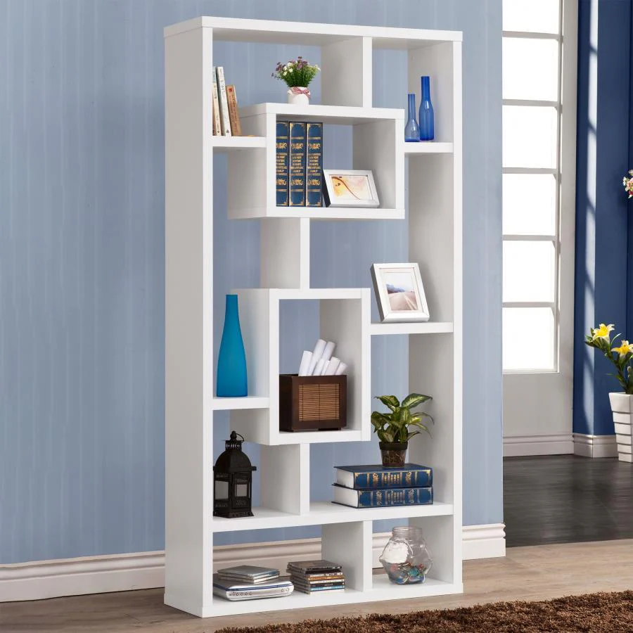 Cabianca - 10-shelf Bookcase - Funk Metal Works LLC