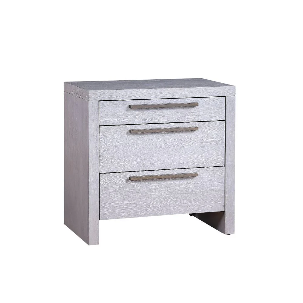 Aromas - Nightstand - White Oak - Funk Metal Works LLC
