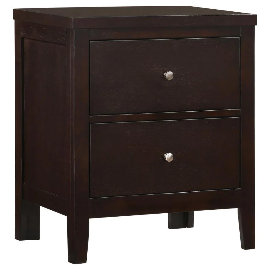 Carlton - 2-drawer Rectangular Nightstand - Funk Metal Works LLC