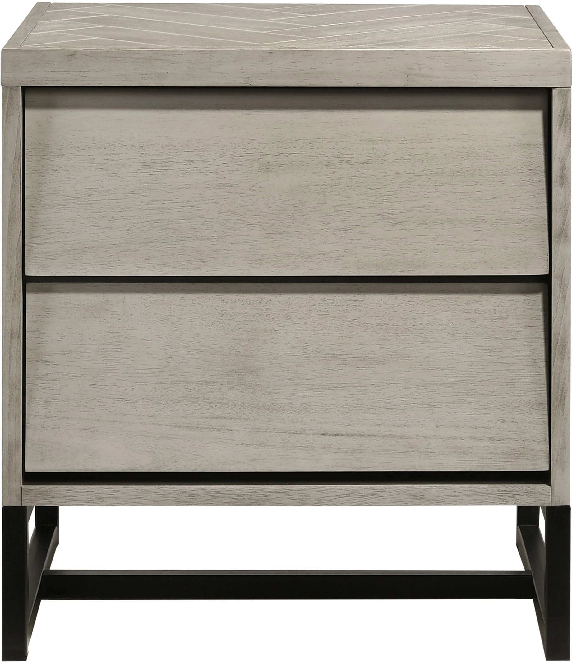 Weston - Night Stand - Grey Stone - Funk Metal Works LLC