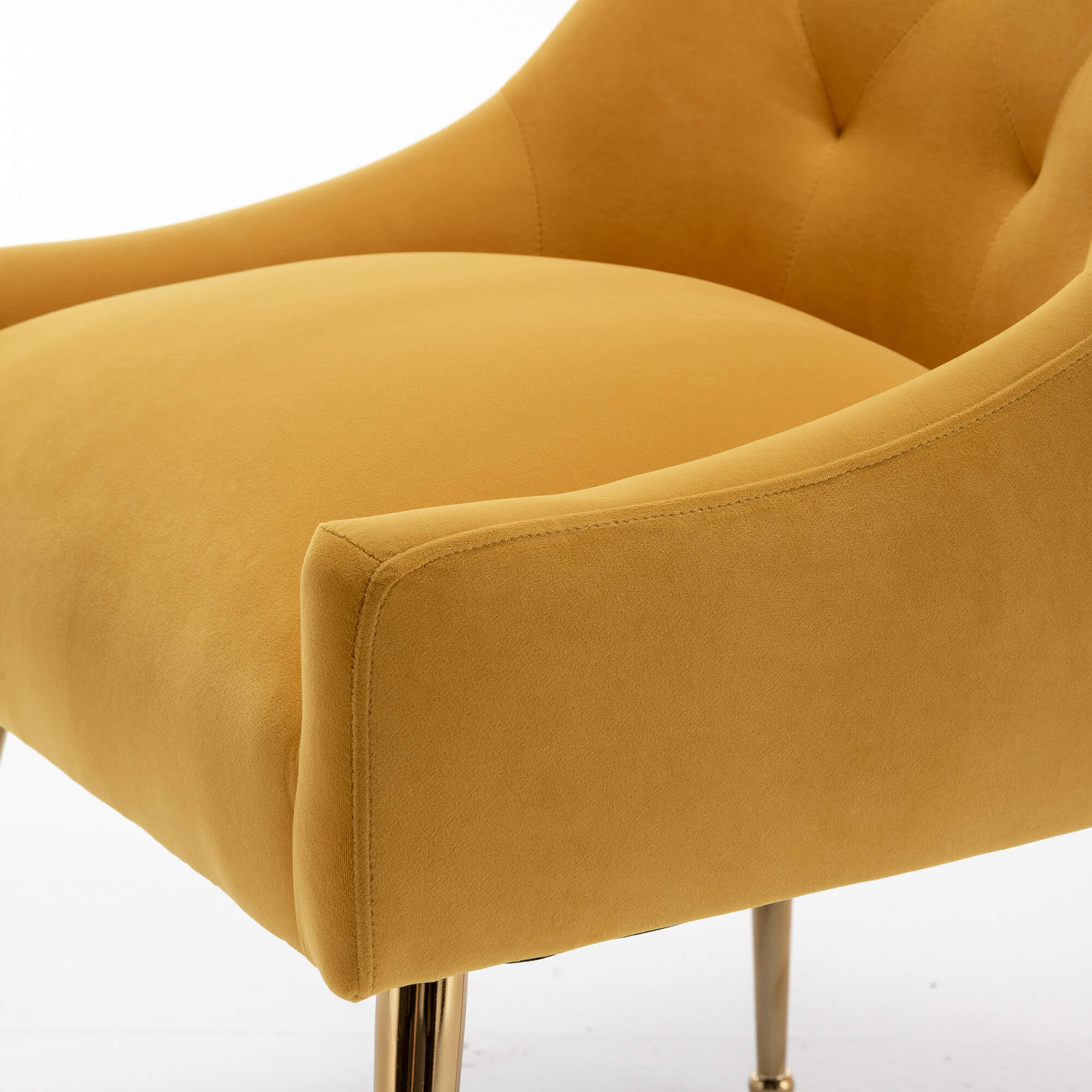 SEYNAR Modern Dining Chairs Set of 2/4/6, Upholstered Accent Chair Tufted Back Armless Chair with Back Pull - Funk Metal Works LLC