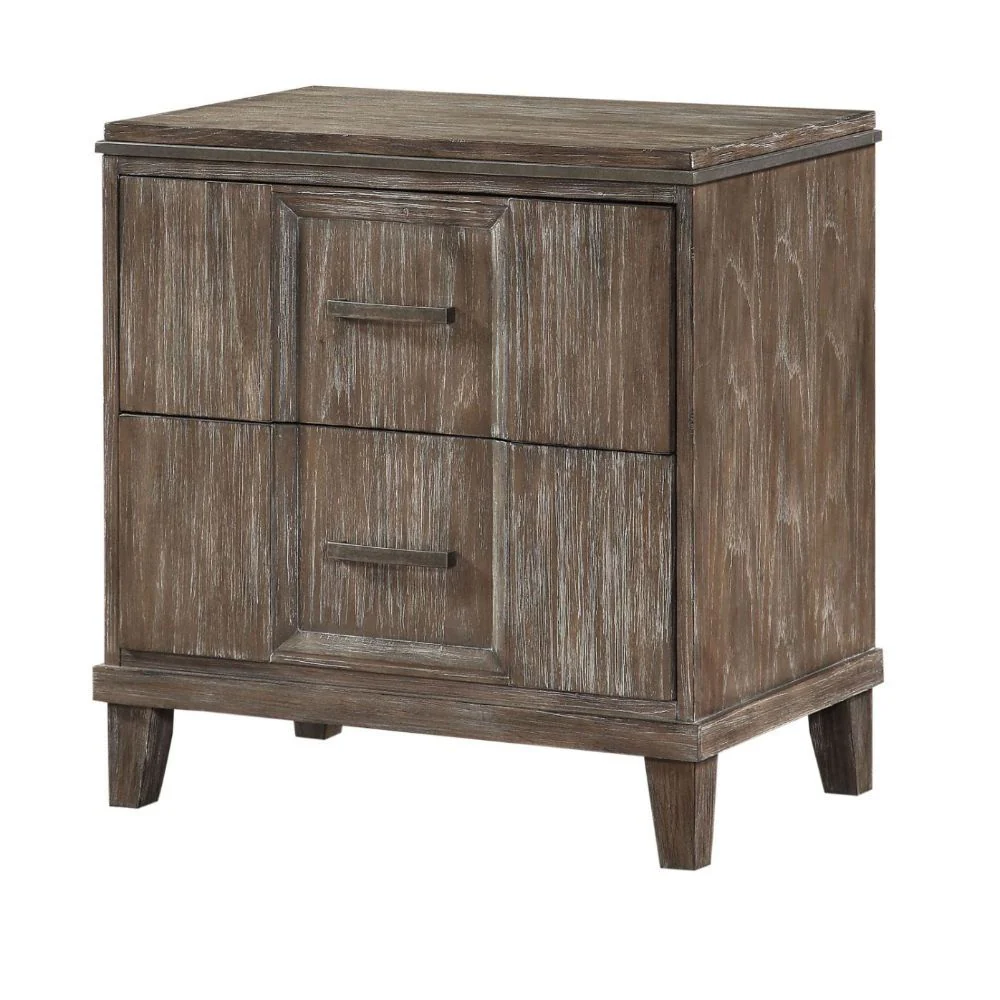 Bayonne - Nightstand - Burnt Oak - Funk Metal Works LLC