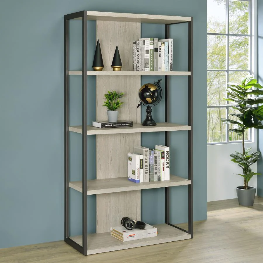 Loomis - Bookcase - Beige - Funk Metal Works LLC