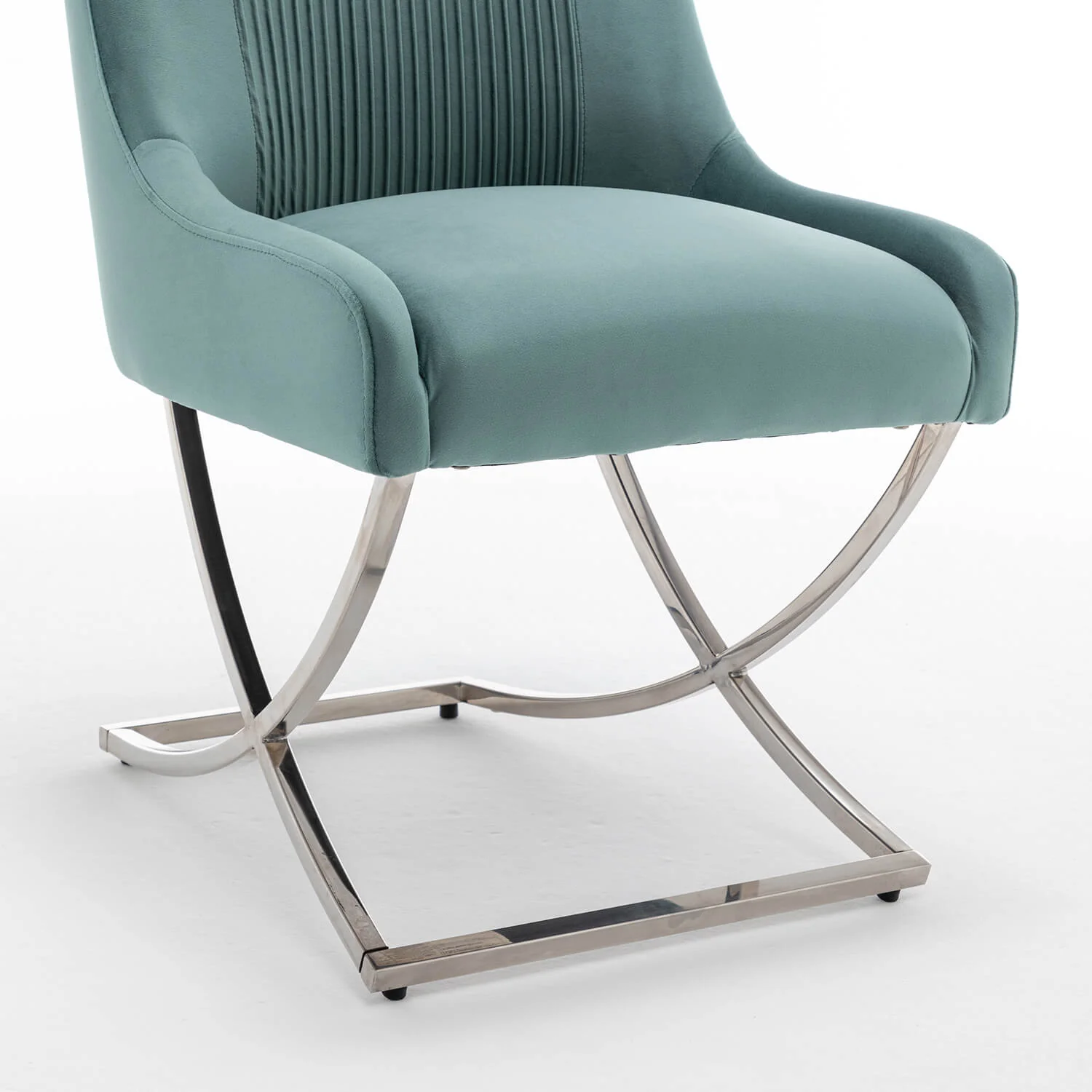 SEYNAR Contempoary Velvet Dining Chair Set of 2/4/6 with Metal Frame Legs and Back Pull - Funk Metal Works LLC