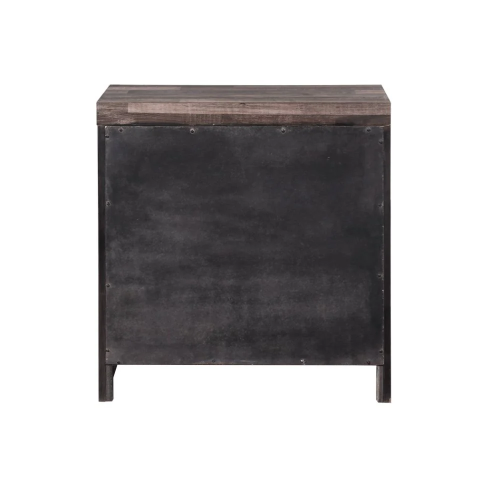 Juniper - Nightstand - Dark Cherry - Funk Metal Works LLC