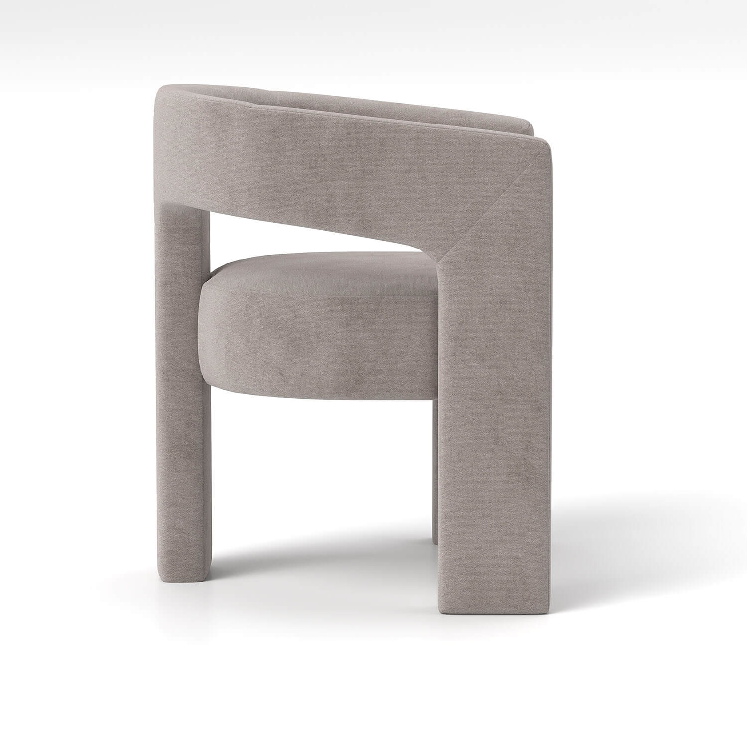 SEYNAR Modern Glam Velvet Upholstered Dining Chair, Open-Back Accent Chair - Funk Metal Works LLC