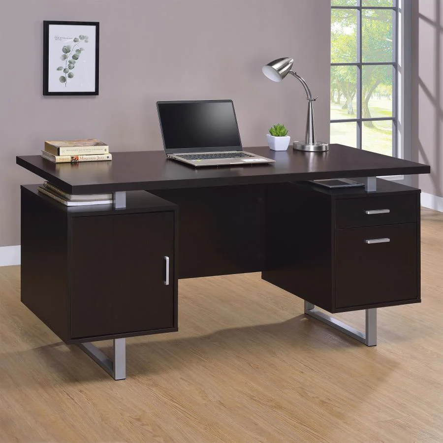 Lawtey - Computer Desk - Brown - Funk Metal Works LLC