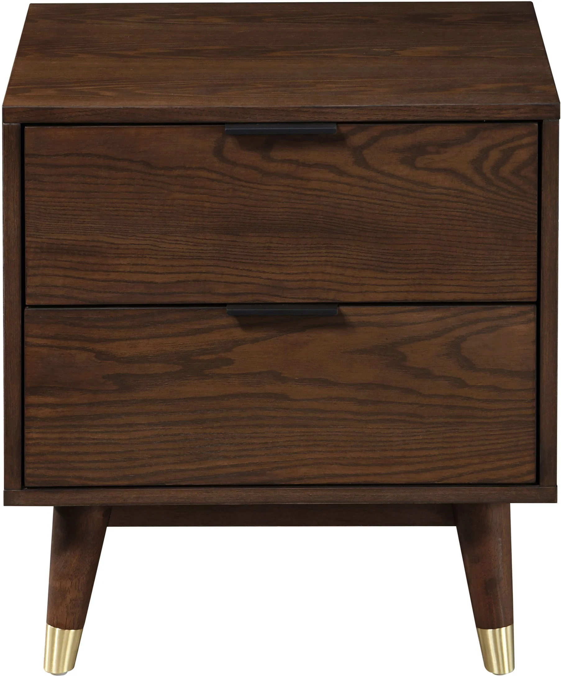 Vance - Night Stand - Walnut - Funk Metal Works LLC