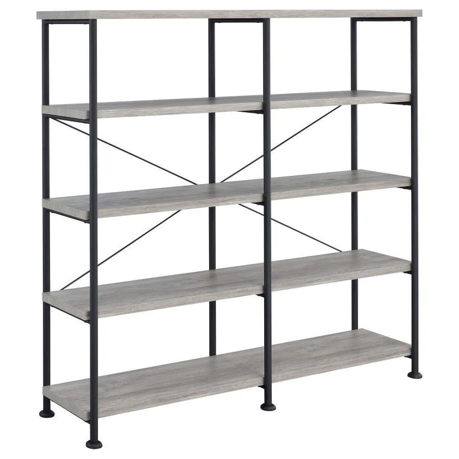 Analiese - 4-shelf Open Bookcase - Funk Metal Works LLC