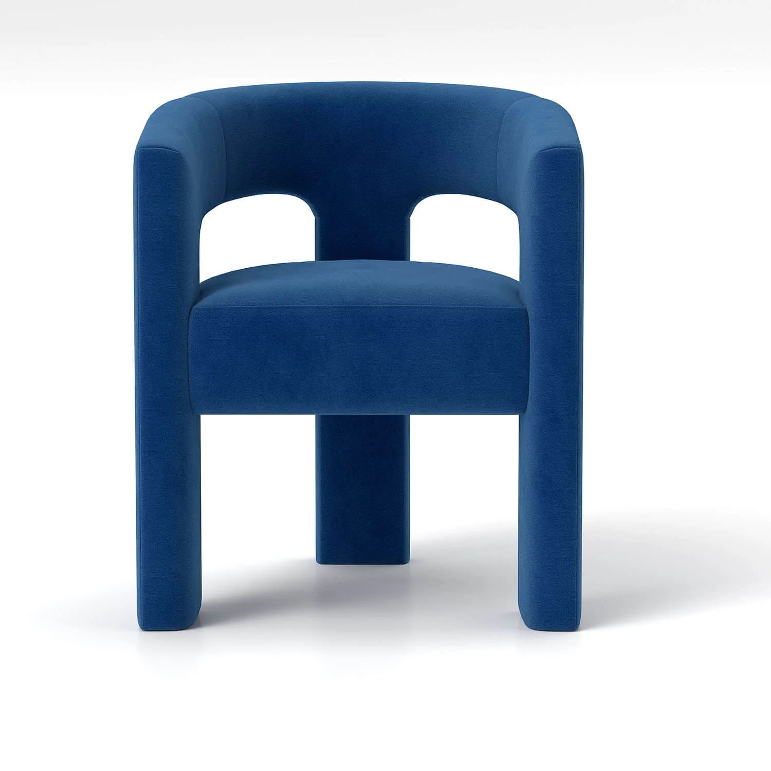 SEYNAR Modern Glam Velvet Upholstered Dining Chair, Open-Back Accent Chair - Funk Metal Works LLC