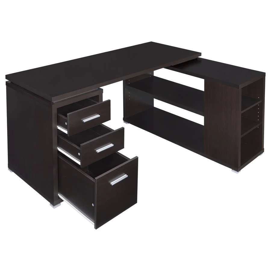 Yvette - L-shape Office Desk - Funk Metal Works LLC