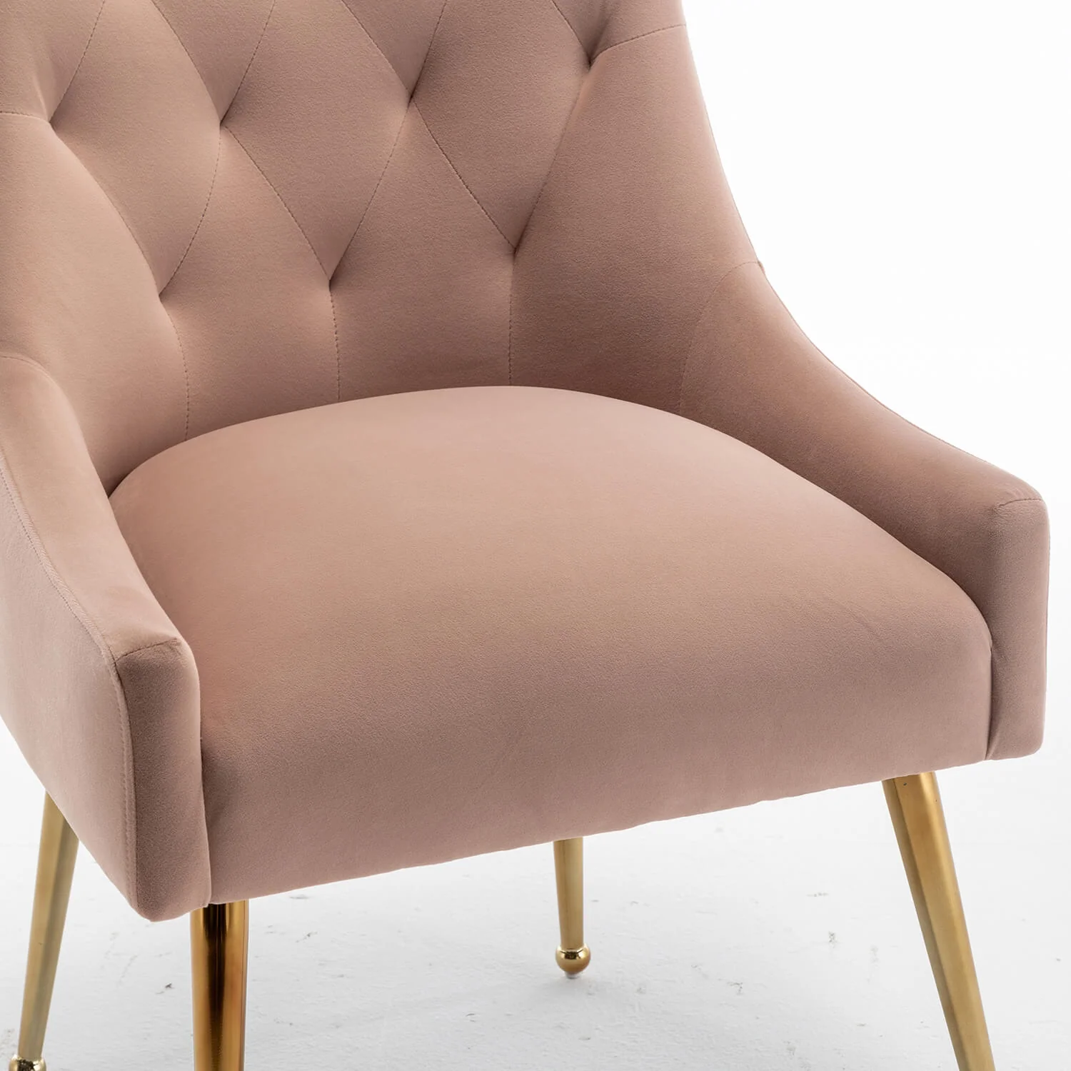 SEYNAR Modern Dining Chairs Set of 2/4/6, Upholstered Accent Chair Tufted Back Armless Chair with Back Pull - Funk Metal Works LLC