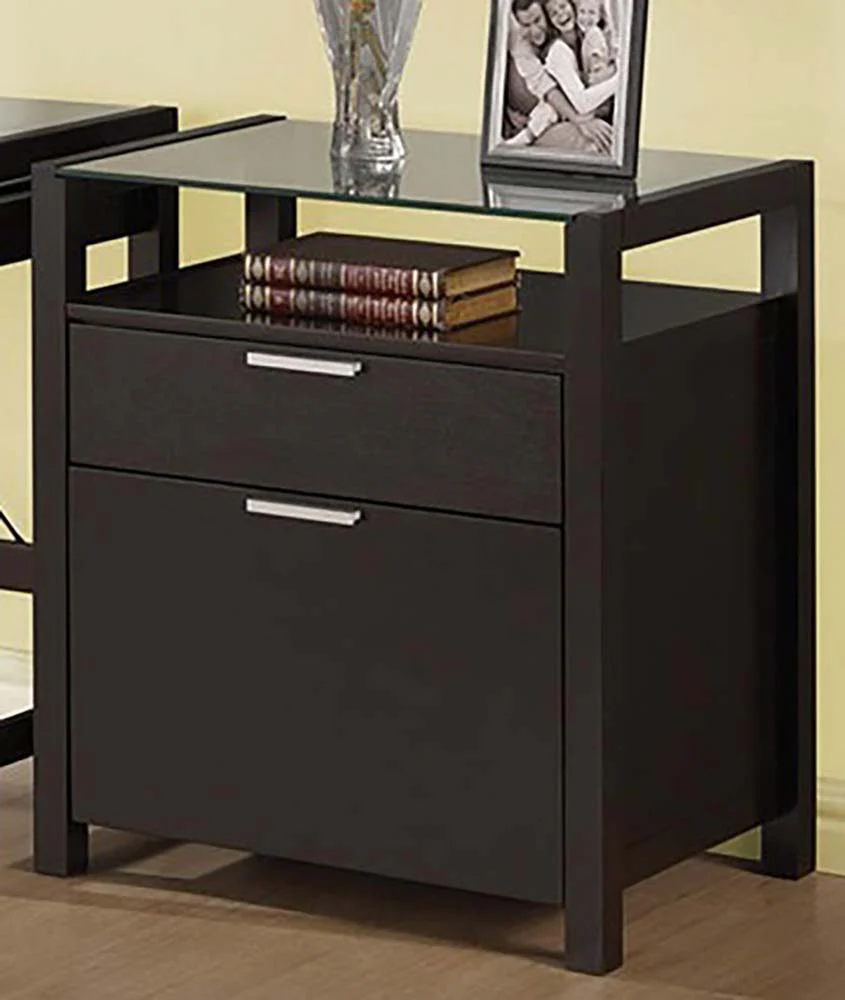 Ioakim - File Cabinet - Wenge - Funk Metal Works LLC