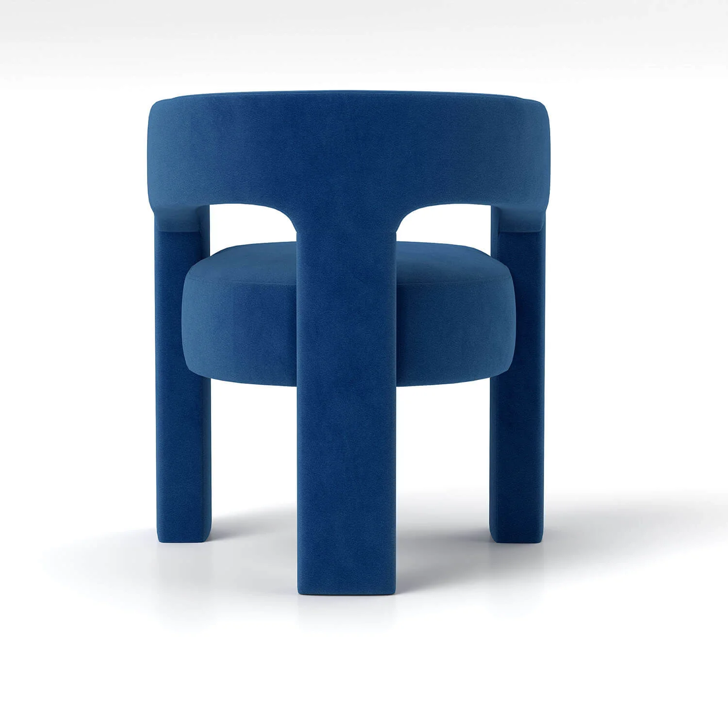 SEYNAR Modern Glam Velvet Upholstered Dining Chair, Open-Back Accent Chair - Funk Metal Works LLC