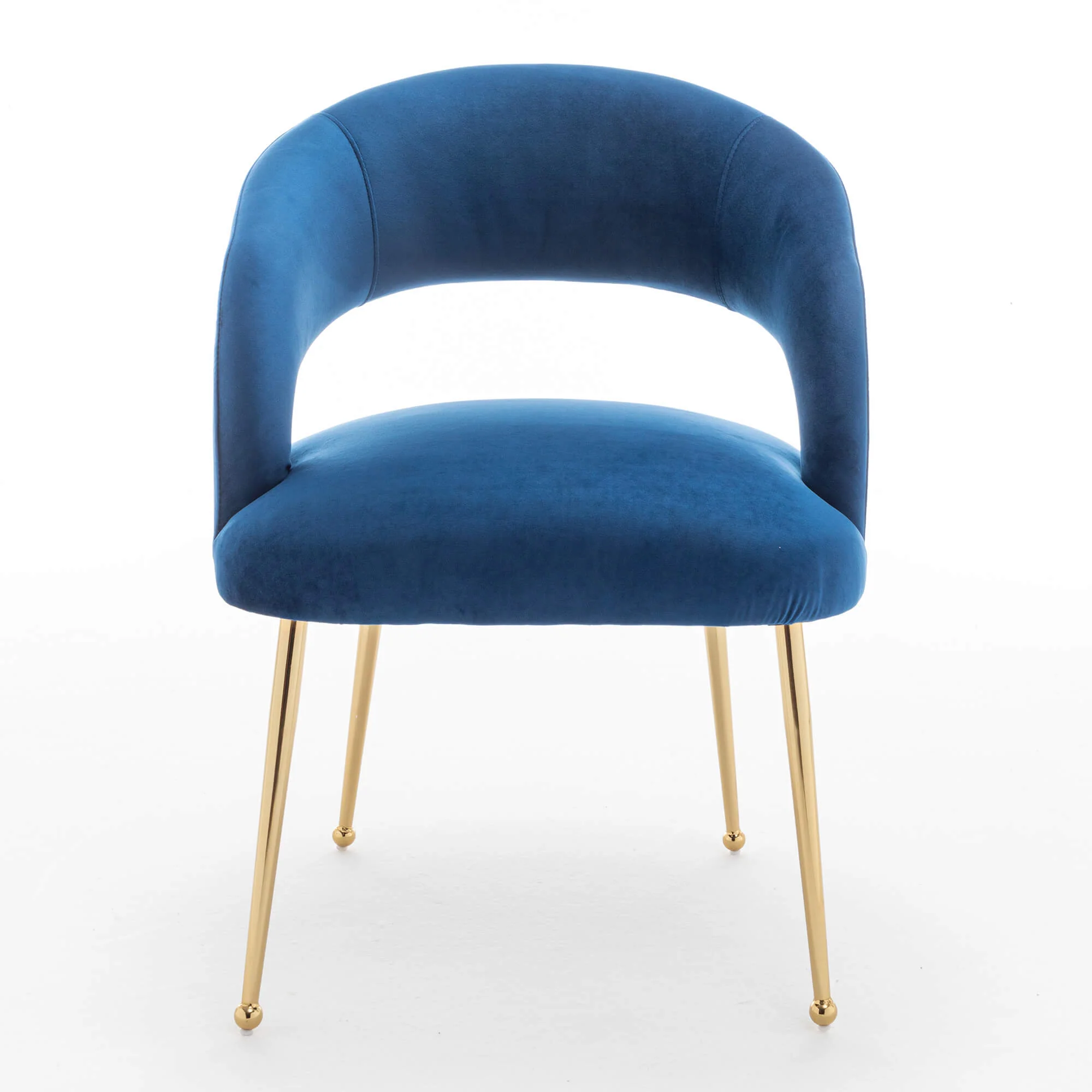 SEYNAR Mid Century Modern Velvet Upolstered Open-Back Dining Chair Set of 2/4/6 - Funk Metal Works LLC
