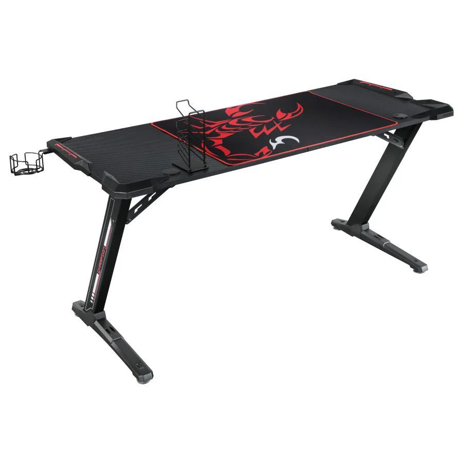Brocton - Gaming Desk - Black - Funk Metal Works LLC