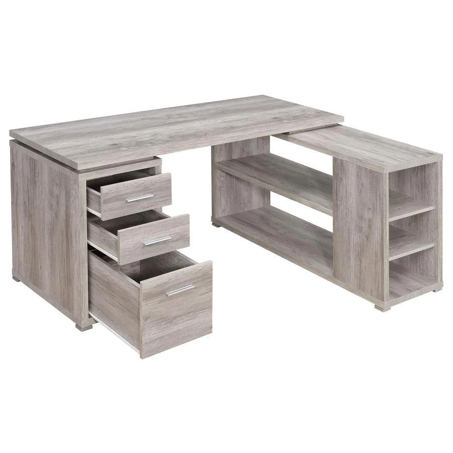 Yvette - L-shape Office Desk - Funk Metal Works LLC