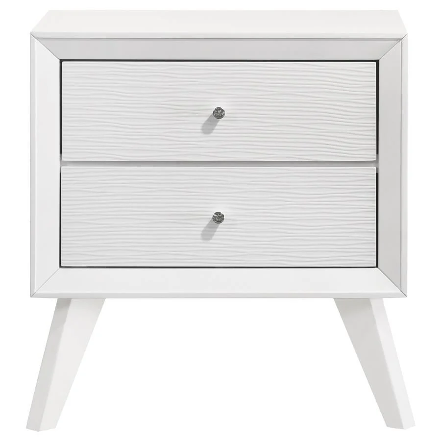 Nightstand - White - Funk Metal Works LLC