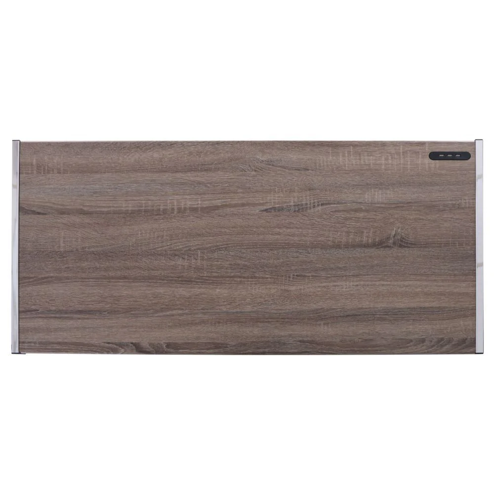 Finis - Desk - Weathered Oak & Chrome - Funk Metal Works LLC