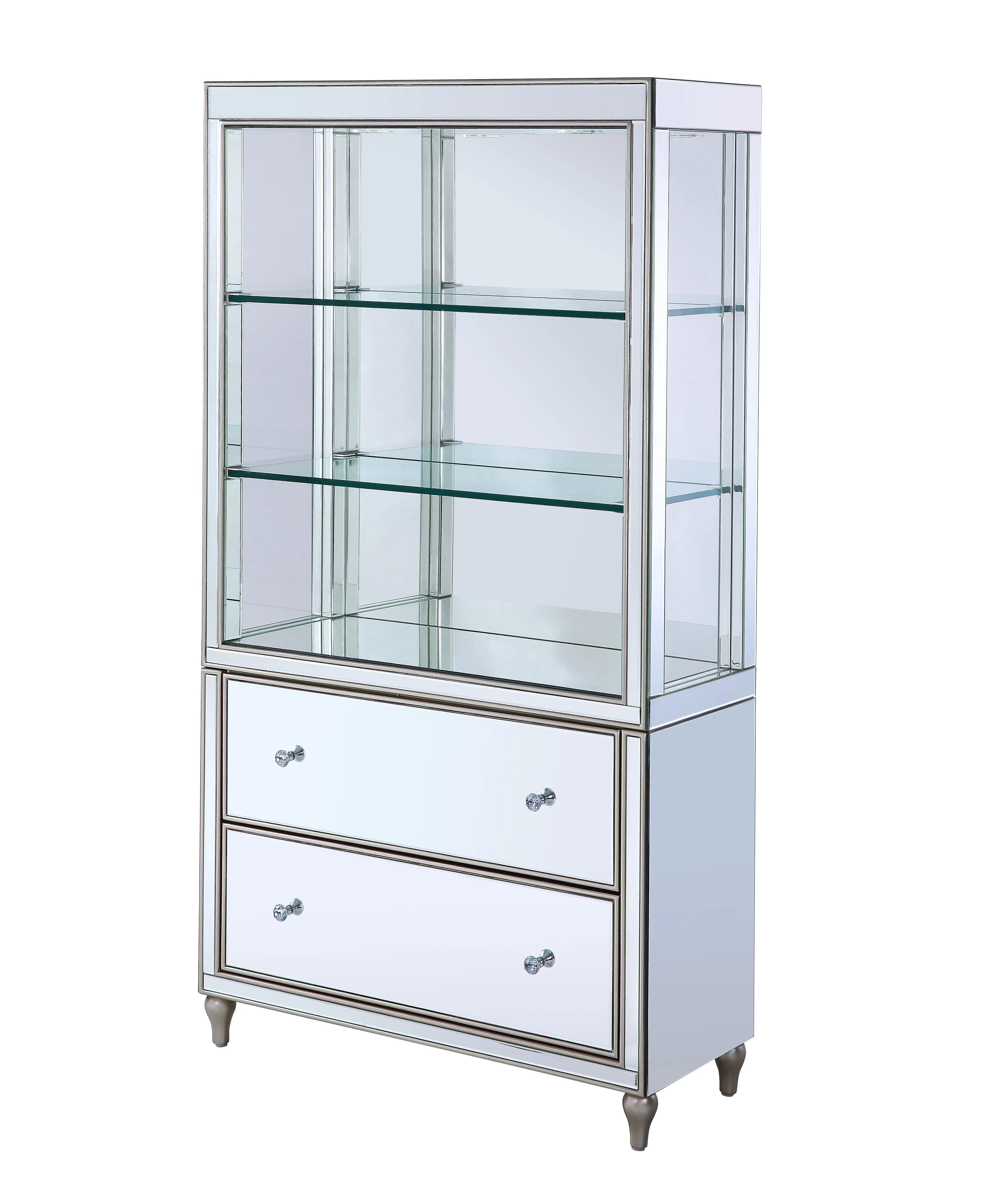 Persis - Bookshelf - Led & Mirrored - Funk Metal Works LLC