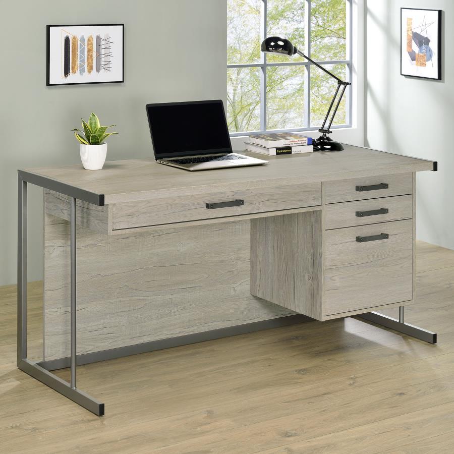 Loomis - Office Desk - Funk Metal Works LLC