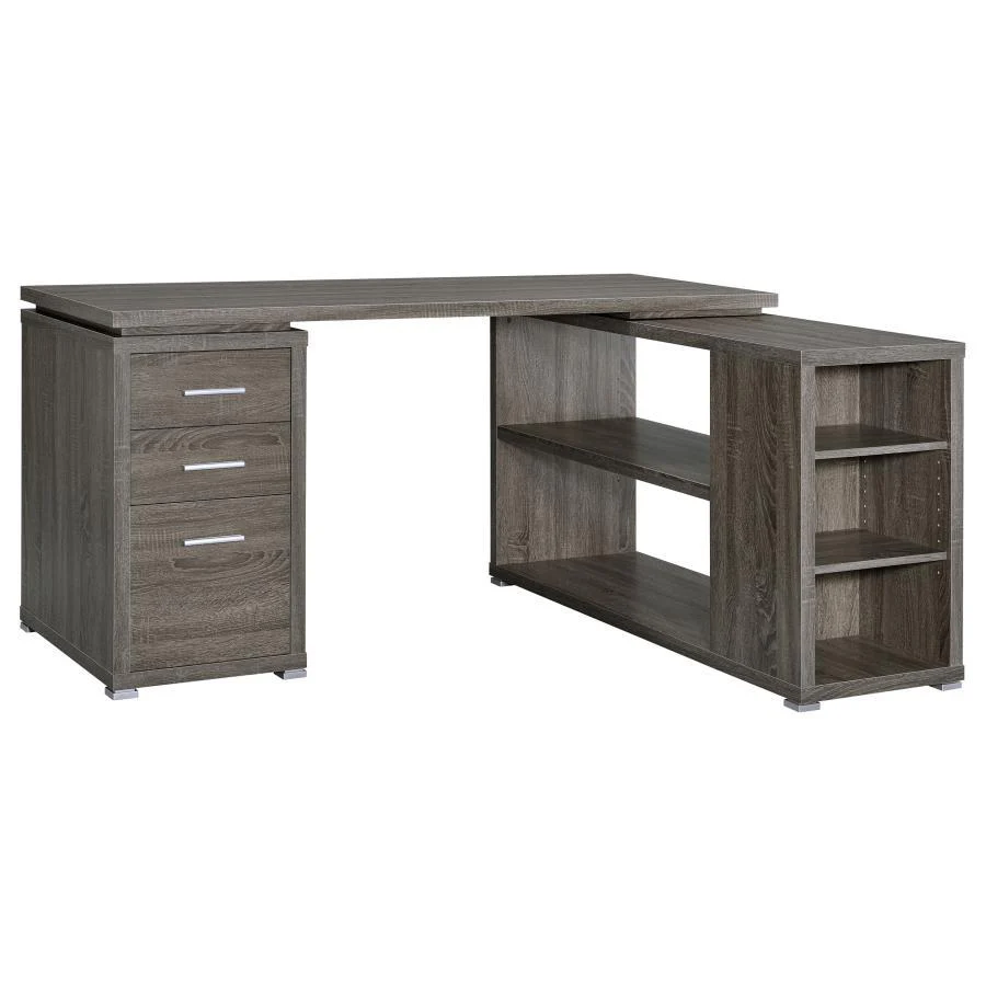 Yvette - L-shape Office Desk - Funk Metal Works LLC