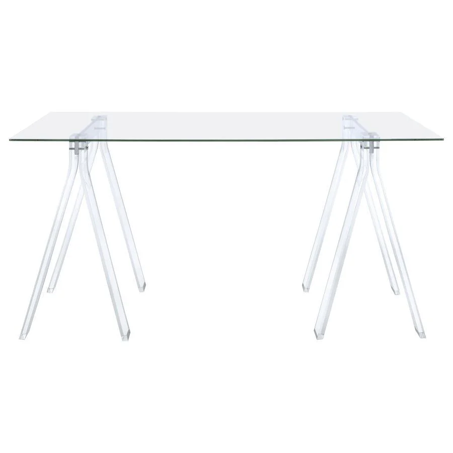 Amaturo - Writing Desk - Pearl Silver - Funk Metal Works LLC
