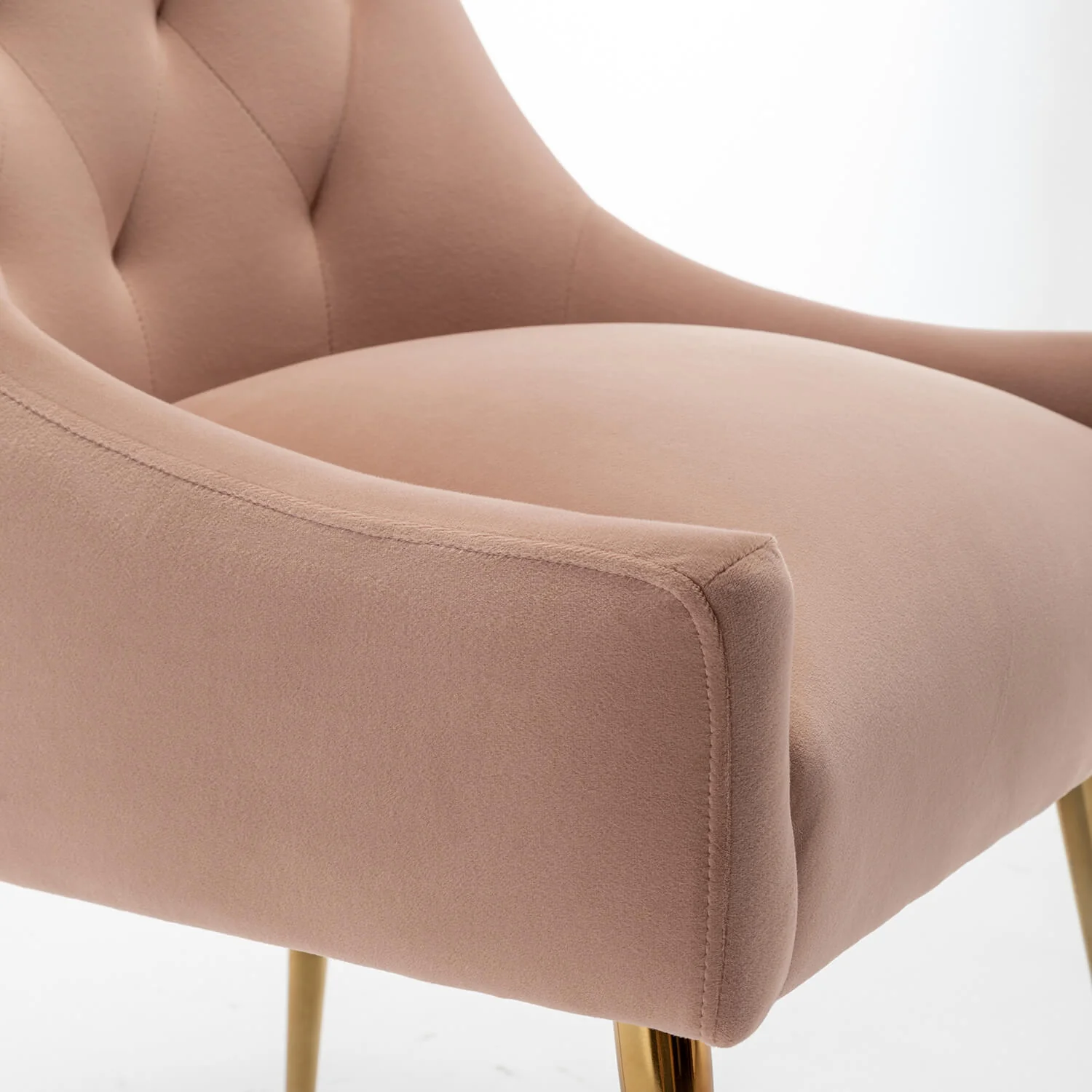 SEYNAR Modern Dining Chairs Set of 2/4/6, Upholstered Accent Chair Tufted Back Armless Chair with Back Pull - Funk Metal Works LLC