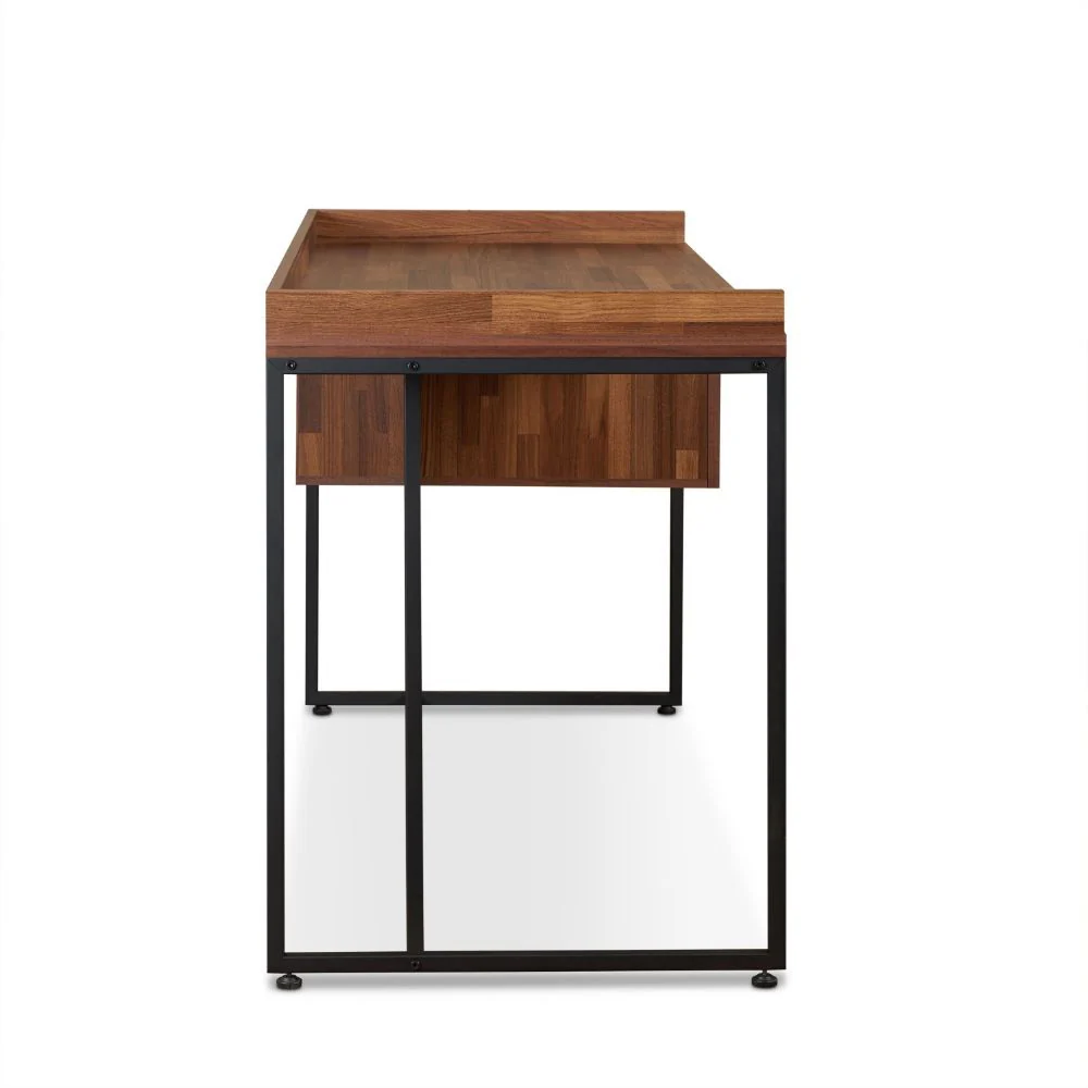 Sara - Desk - Walnut & Sandy Black - Funk Metal Works LLC