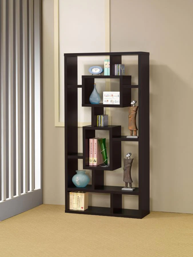 Cabianca - 10-shelf Bookcase - Funk Metal Works LLC