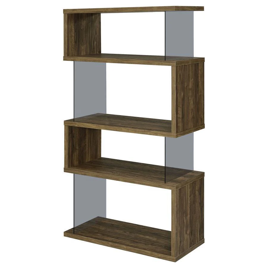 Emelle - Bookcase - Brown - Funk Metal Works LLC