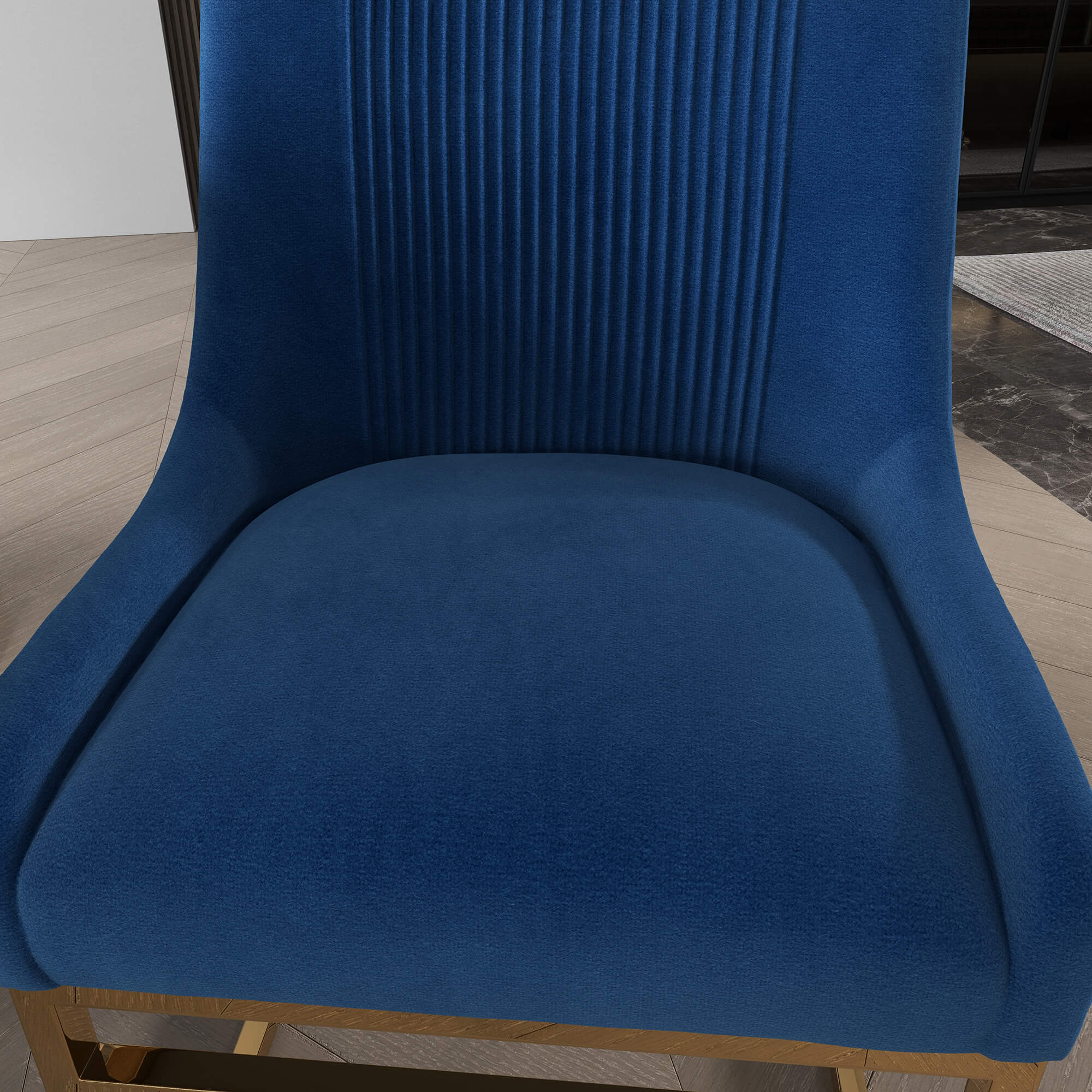 SEYNAR Contempoary Velvet Dining Chair with Metal Frame Legs, set of 2/4/6/8 - Funk Metal Works LLC