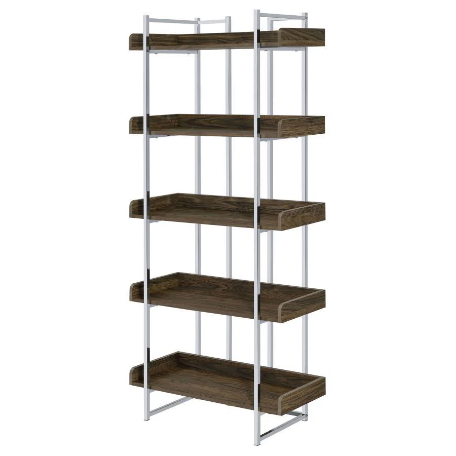 Angelica - Bookcase - Brown - Funk Metal Works LLC