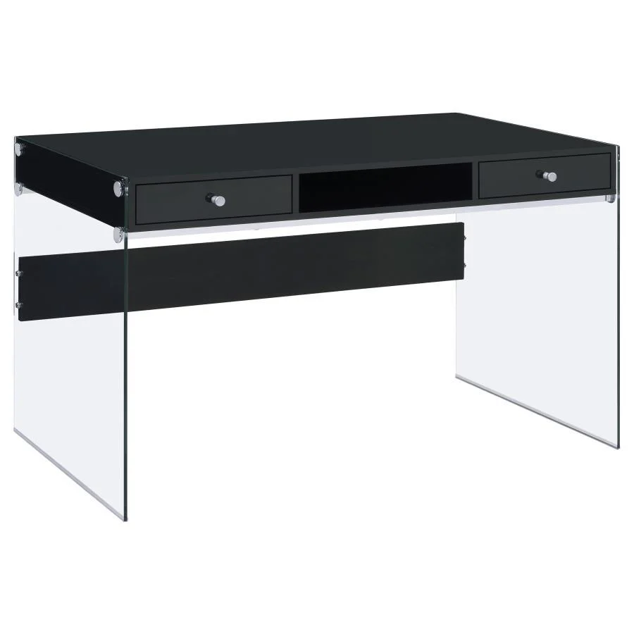 Dobrev - 2-drawer Writing Desk - Funk Metal Works LLC