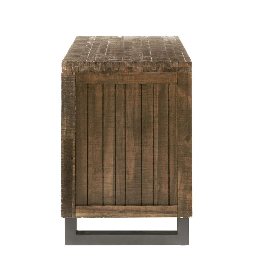 Andria - Nightstand - Reclaimed Oak - Funk Metal Works LLC