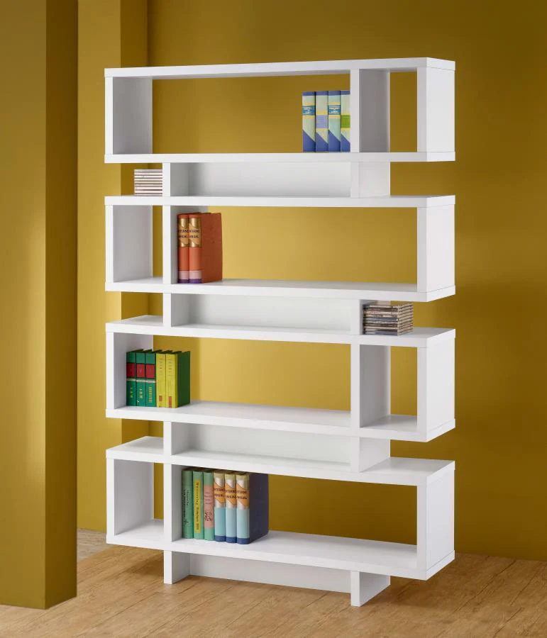 Coaster - 4-tier Open Back Bookcase - Funk Metal Works LLC