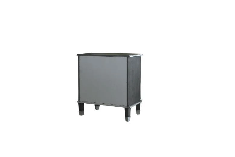 House - Beatrice Nightstand - Charcoal & Light Gray Finish - Funk Metal Works LLC