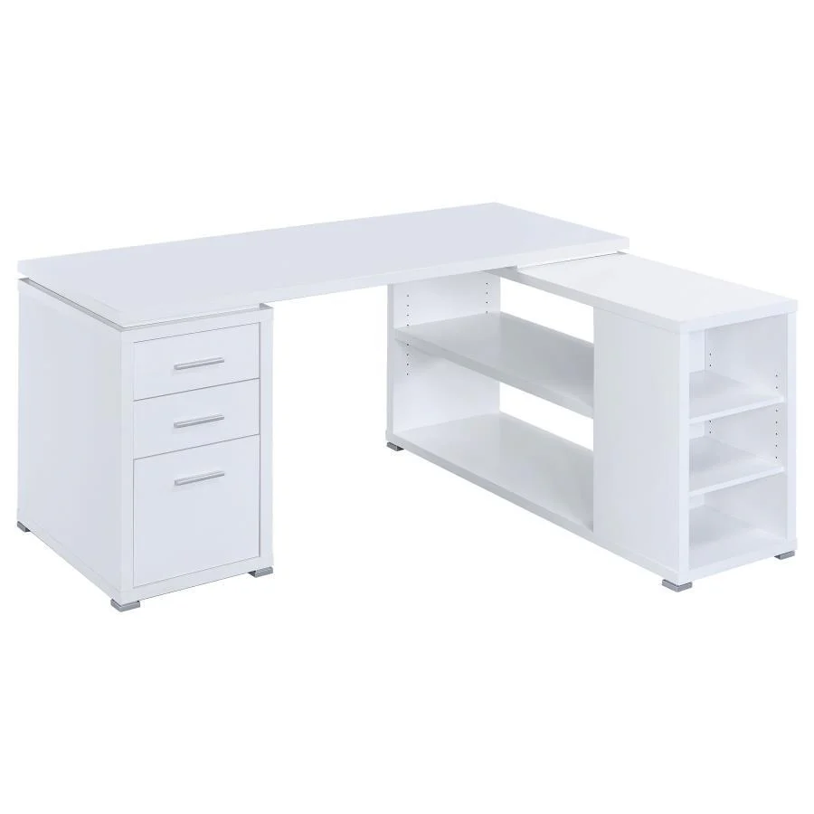 Yvette - L-shape Office Desk - Funk Metal Works LLC