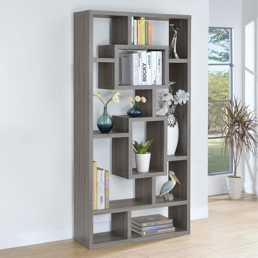 Cabianca - 10-shelf Bookcase - Funk Metal Works LLC